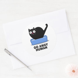Adesivo Afastem Humanos Engraçados Gatos Pretos Odeiam Hum
