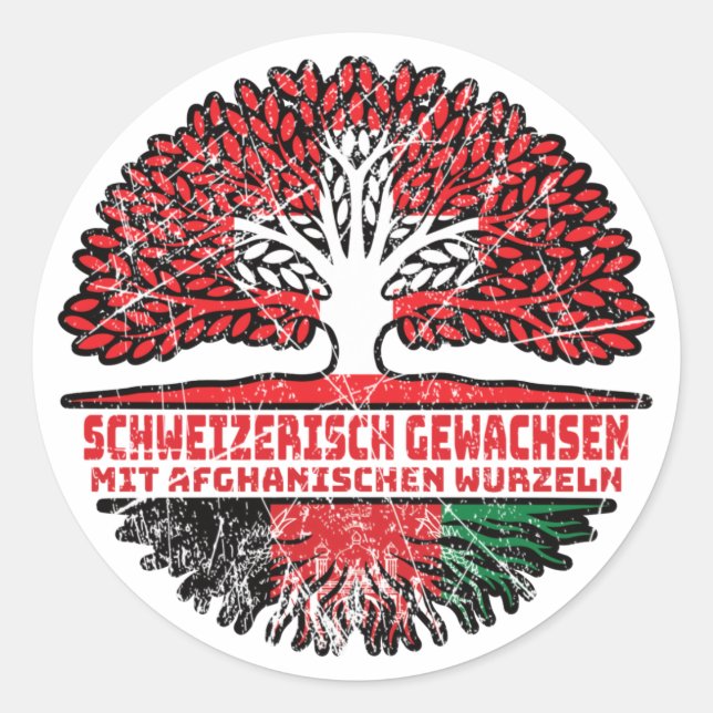 Adesivo Afeganistão Schweizer Schweiz Baum (Frente)