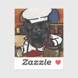 Adesivo Affenpinscher Chef