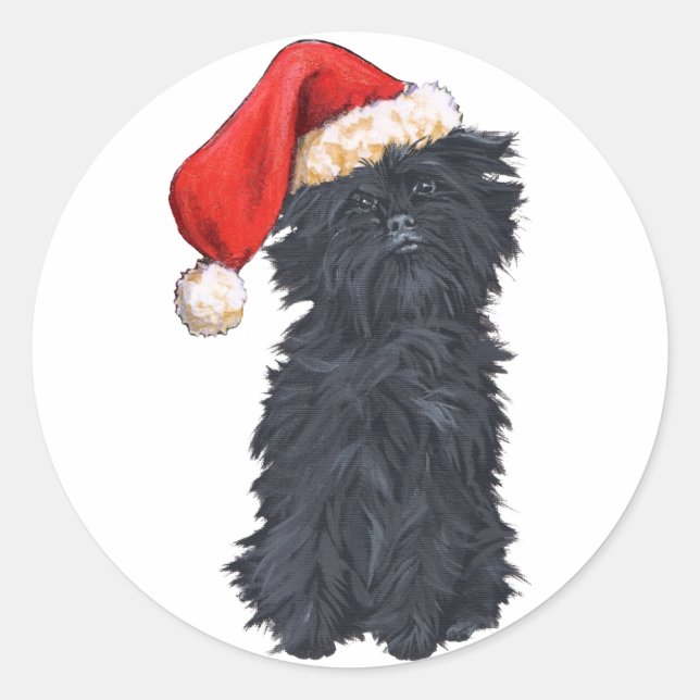 Adesivo Affenpinscher Natal (Frente)