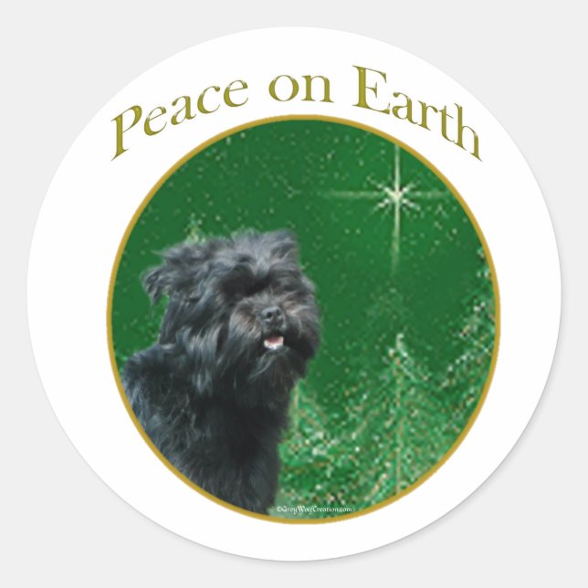 Adesivo Affenpinscher Peace (Frente)