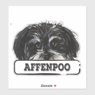 Adesivo Affenpoo de aquarela