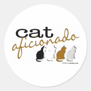 Adesivo Aficionado do gato
