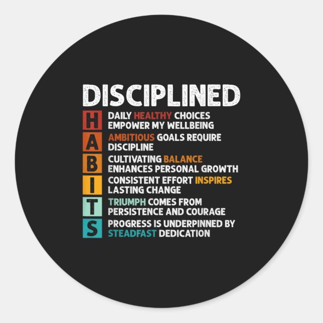 Adesivo Afirmações de Cotação Motivacional de Definição de (Frente)