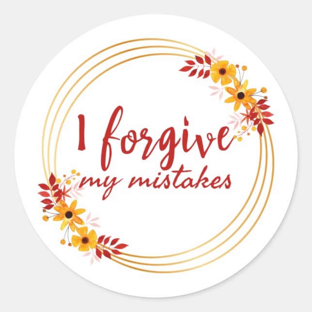 Adesivo afirmações inspiradoras sobre autoaceitação (Frente)