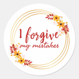 Adesivo afirmações inspiradoras sobre autoaceitação