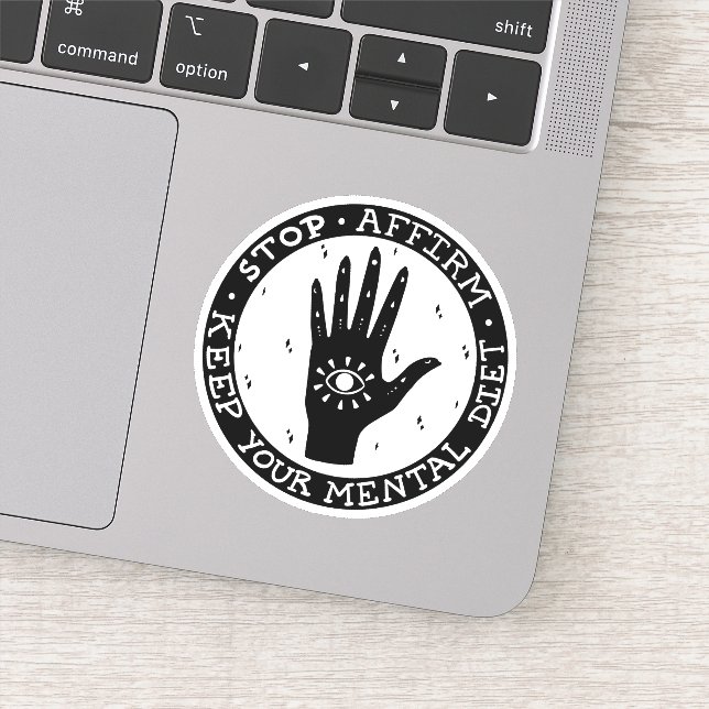 Adesivo Afirmar e Manifestar Vinheta (Detalhe)