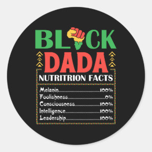Adesivo África Black Dada Nutrição Fato Melanina Conscient