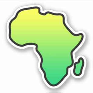 Adesivo África Continente - Mapa da África