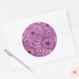 Adesivo África Daisy Cape Daisies Flores Rosa Arte Floral