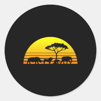 Adesivo Africa Elephant Lion Rhino Quênia Namíbia Tanzânia