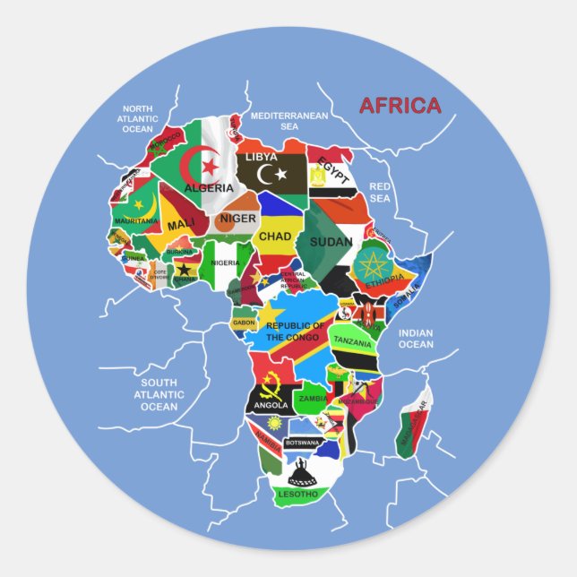 Adesivo Africa Map (Frente)
