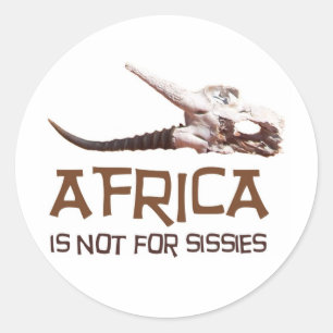 Adesivo África não é para mariquinhas: Crânio africano