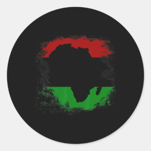 Adesivo África Sinalizador Africano Continente Mapa Pan-áf