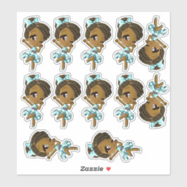 Adesivo African American Girls Sticker