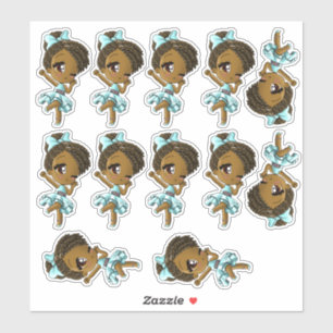 Adesivo African American Girls Sticker