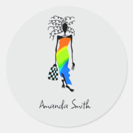 Adesivo African Art, Fashion Lady