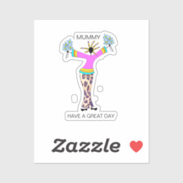 Adesivo African Art, incrível cartão de múmia do dia