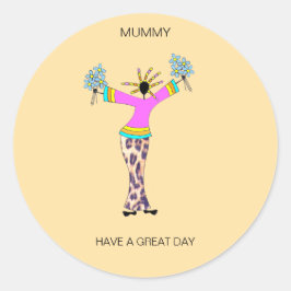 Adesivo African Art, incrível cartão de múmia do dia