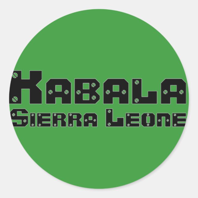 Adesivo Africankoko Custom Kabala, Serra Leoa (Frente)