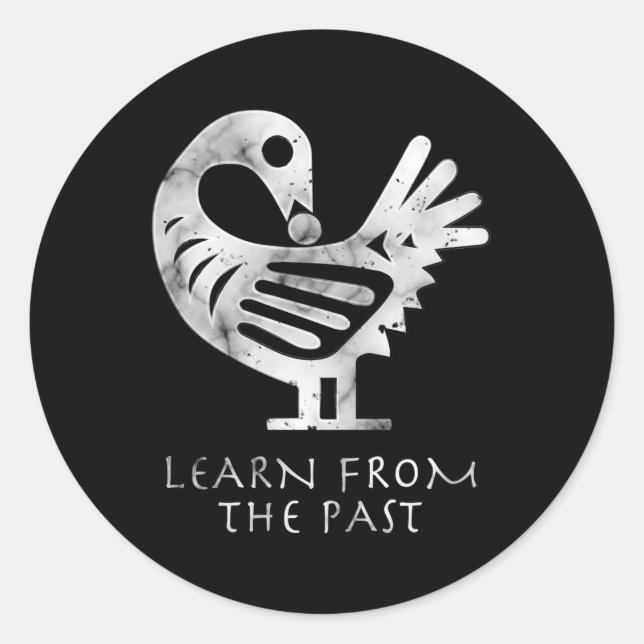 Adesivo Afro Adinkra Sankofa Aka Aprenda Com O Passado (Frente)