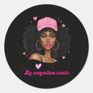 Adesivo Afro-Americana Rainha Sy Negra Unbothe