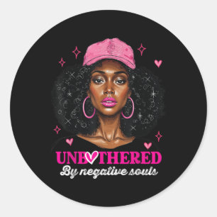 Adesivo Afro-Americana Rainha Sy Negra Unbothe