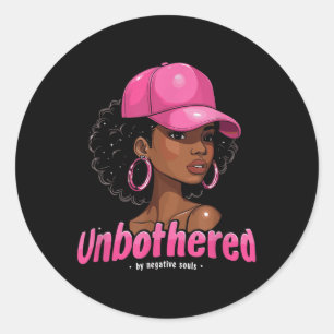 Adesivo Afro-Americana Rainha Sy Negra Unbothe
