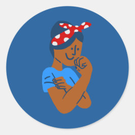 Adesivo afro-americana rockabilly retrô rosie the riveter 