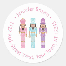 Adesivo Afro-americano Nutcracker Holiday Endereço de Regr