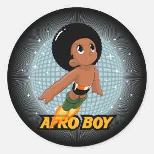 Adesivo Afro Boy