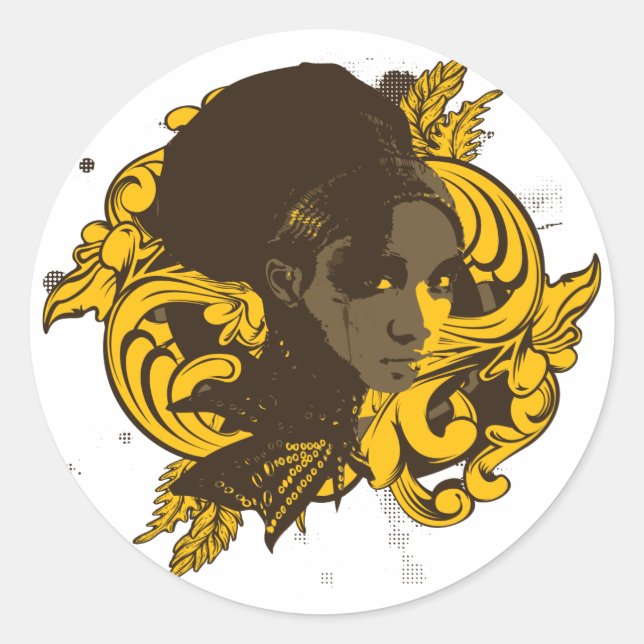 Adesivo Afro Diva Sticker (Frente)