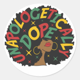 Adesivo Afro Negro Afro-se sem desculpas