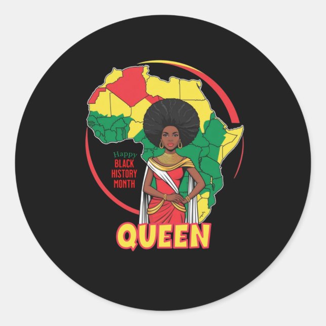 Adesivo Afro Queen (Frente)