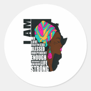 Adesivo Afro Você É Suficiente Eu Sou Frases Insracionais