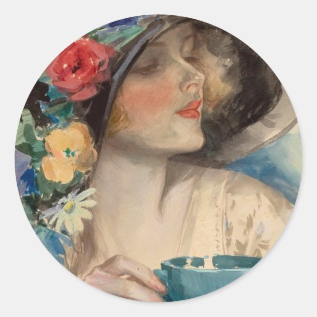 Adesivo Afternoon Tea - Harrison Fisher (Frente)