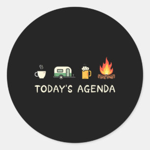 Adesivo Agenda de Hoje Café Fogueira Amante de Cerveja Aca