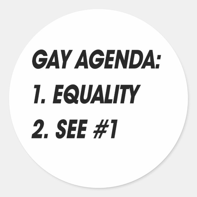 ADESIVO AGENDA GAY - IGUALDADE (Frente)