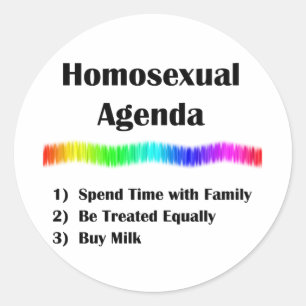 Adesivo Agenda homossexual