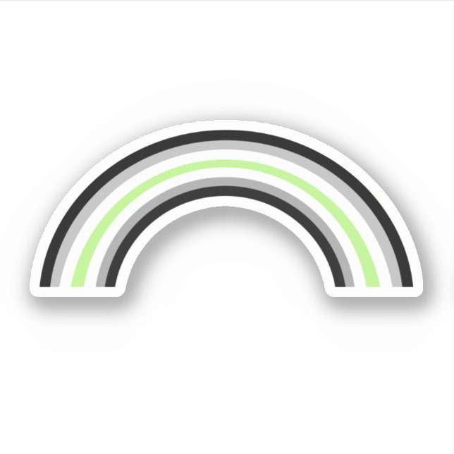 Adesivo Agender Rainbow (Frente)