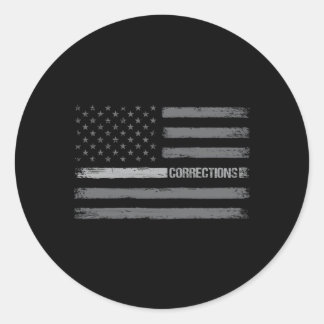 Adesivo Agente Correto Thin Silver Line American Fla