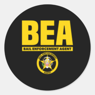 Adesivo Agente de Aplicação de Fiança Fugitiva Caçadores d