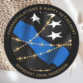 Adesivo Agente de Polícia - Parte de Reforma Thin Blue Lin