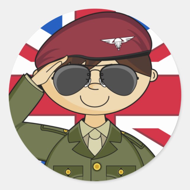 Adesivo Agente do Exército Britânico Sticker (Frente)