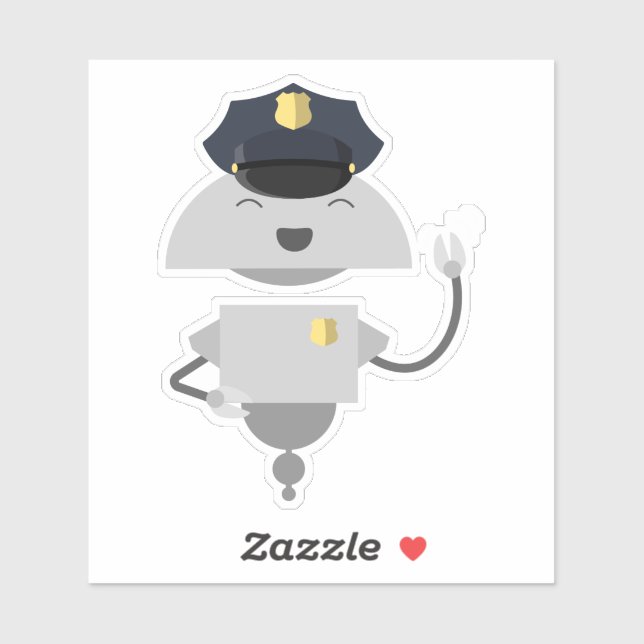 Adesivo Agente policial Mia (Folha)