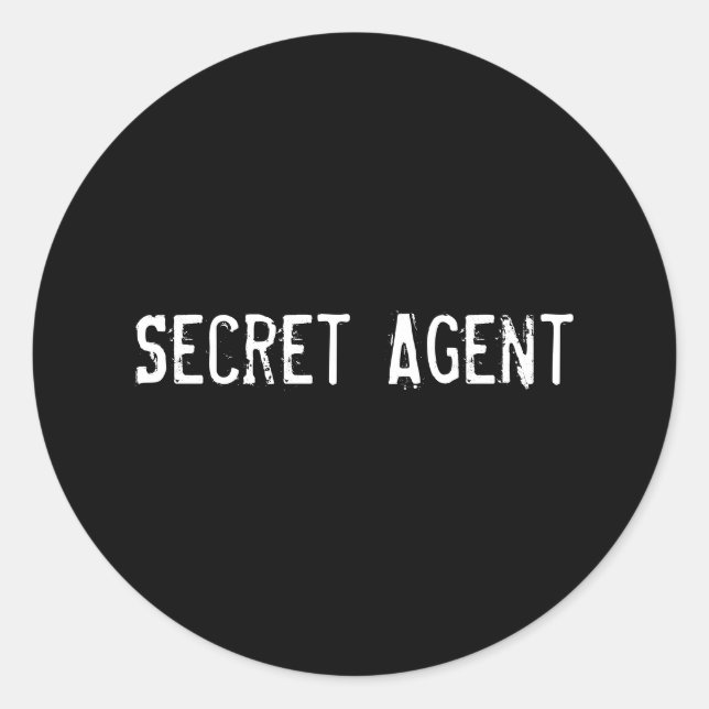 Adesivo Agente secreto (Frente)