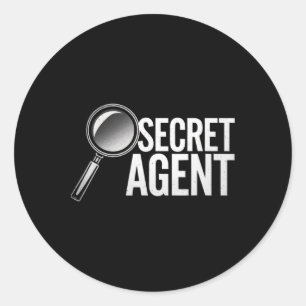 Adesivo Agente Secreto - Agente Secreto Agente Costume Ins