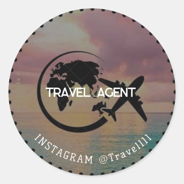 Adesivo Agente viagem (Frente)