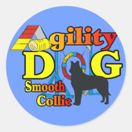 Adesivo agilidade de collie suave camisa presentes