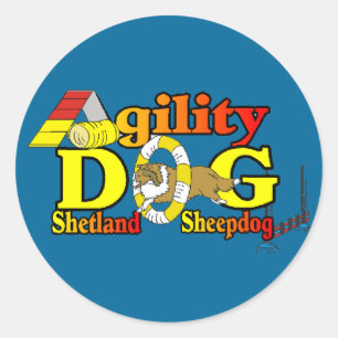 Adesivo Agilidade de Sheltie do Sheepdog de Shetland